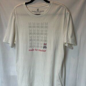 White t-shirt psycho bunny